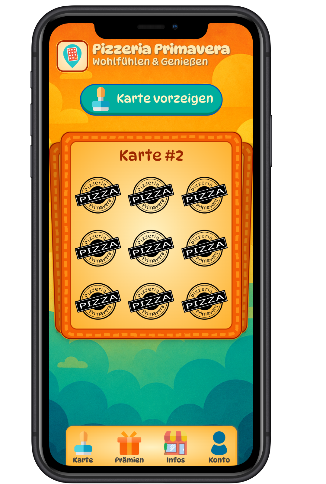 Digitale Stempelkarte